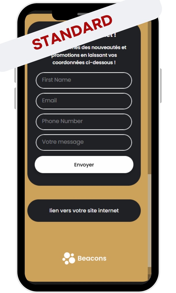 Template de la plateforme standard
